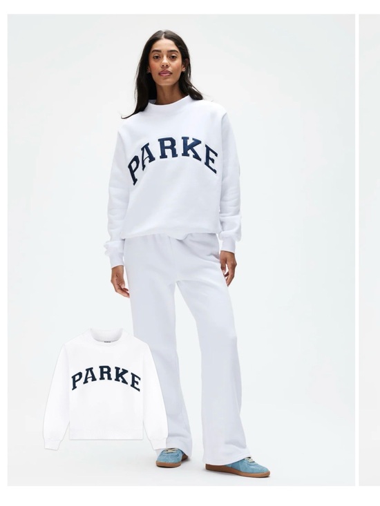 Parke Tops - Parke white Mockneck sweatshirt NWT